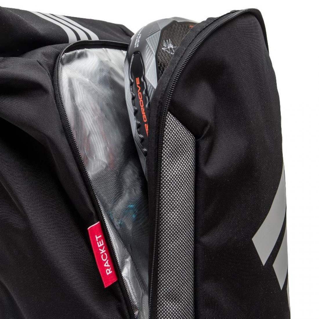Mochila Adidas Ale Galan Multigame 3.4 Negro Rojo - Imagen 6