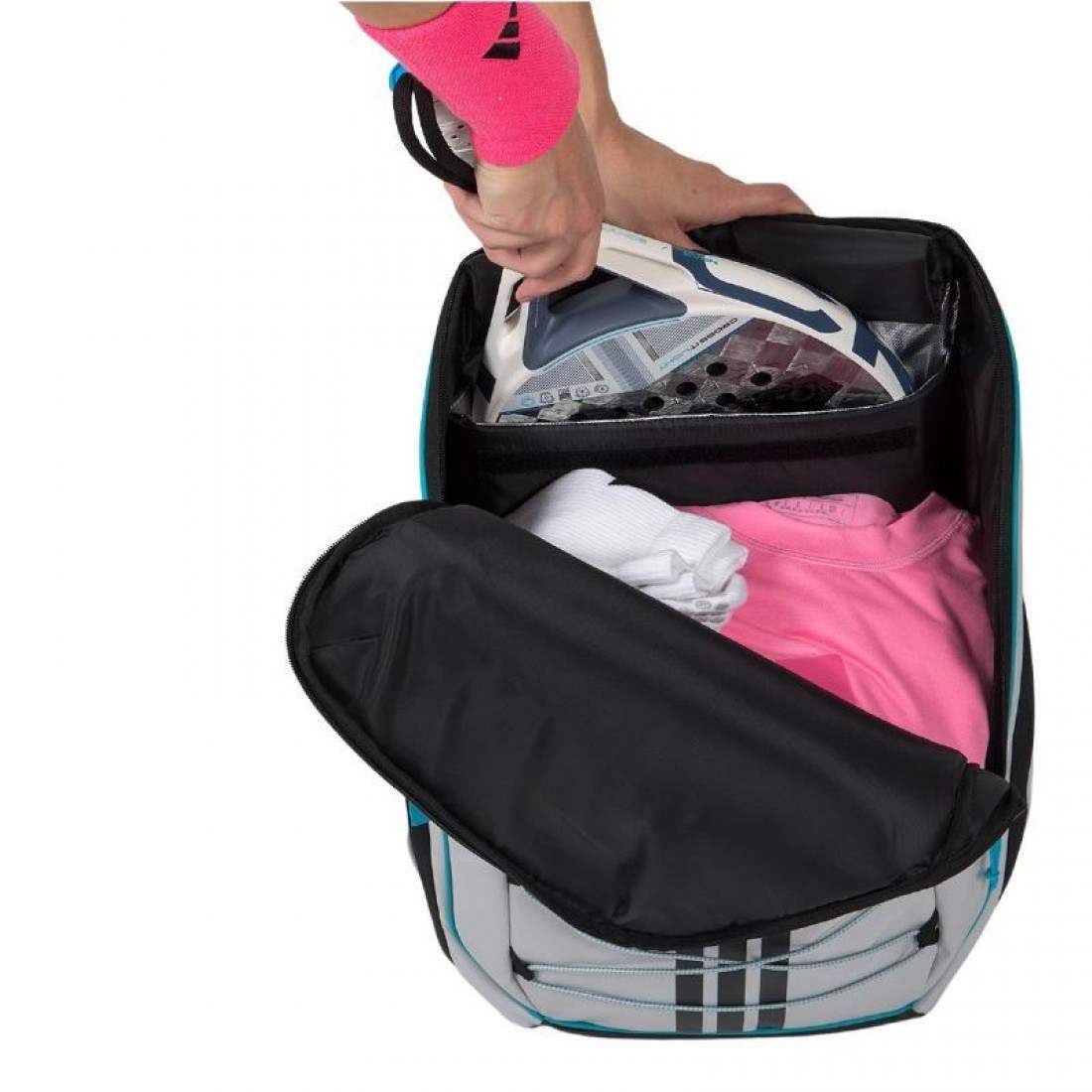 Mochila Adidas Marta Ortega Protour 3.4 Blanco Tiza - Imagen 5
