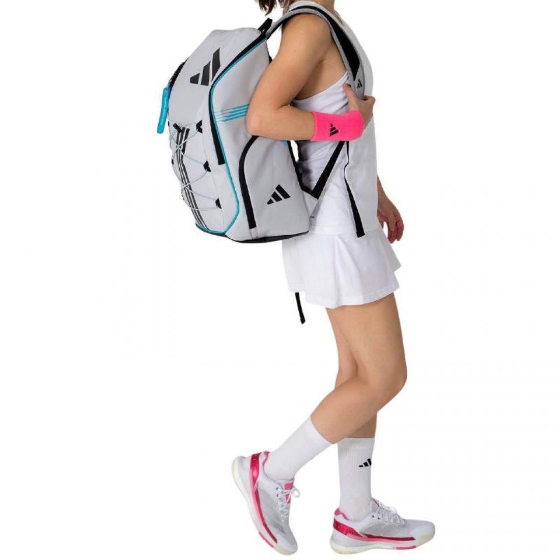 Mochila Adidas Marta Ortega Protour 3.4 Blanco Tiza - Imagen 6