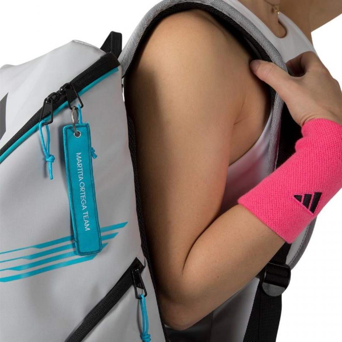 Mochila Adidas Marta Ortega Protour 3.4 Blanco Tiza - Imagen 7
