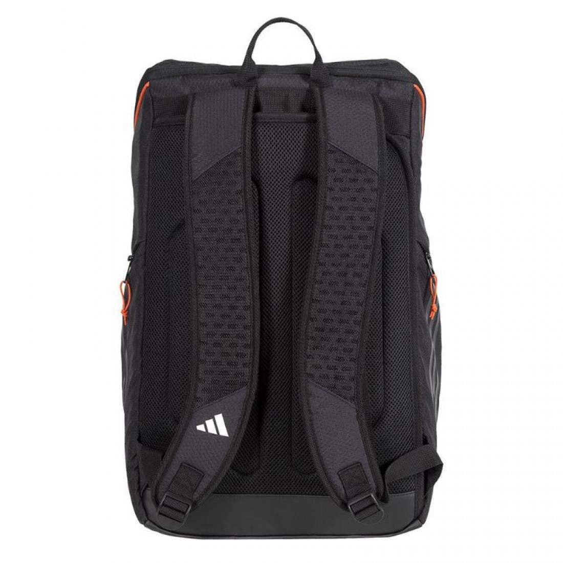Mochila Adidas Protour 3.3 Negro Naranja - Imagen 2