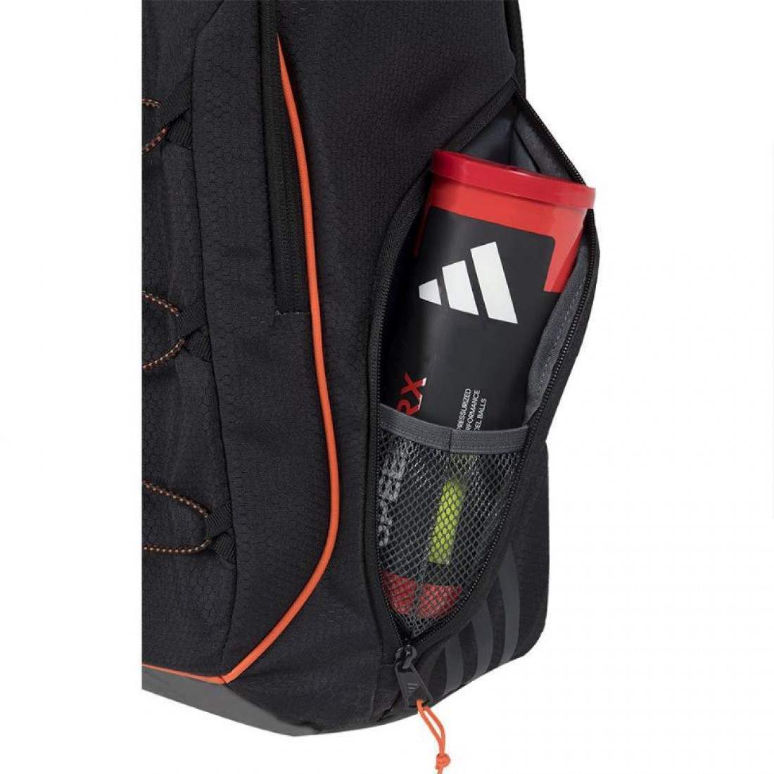Mochila Adidas Protour 3.3 Negro Naranja - Imagen 4