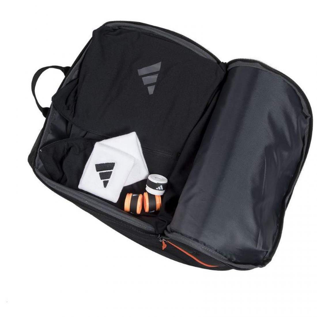 Mochila Adidas Protour 3.3 Negro Naranja - Imagen 5