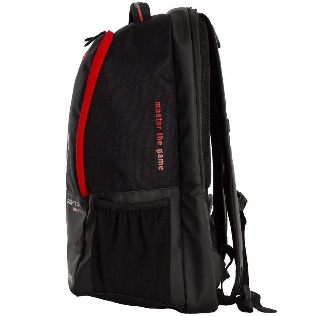 Mochila Black Crown Raptor Negro Rojo - Imagen 3
