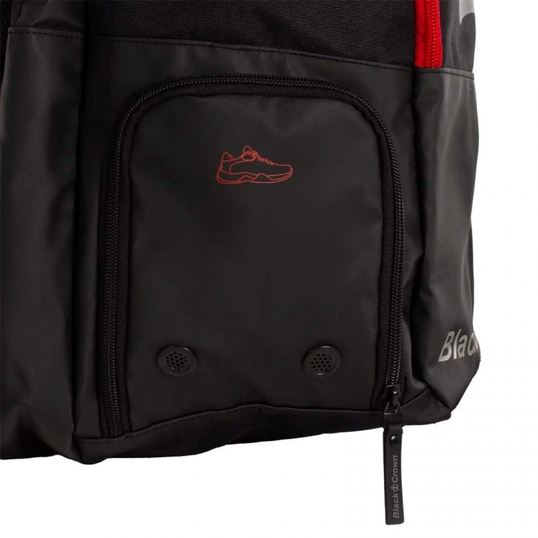 Mochila Black Crown Raptor Negro Rojo - Imagen 4