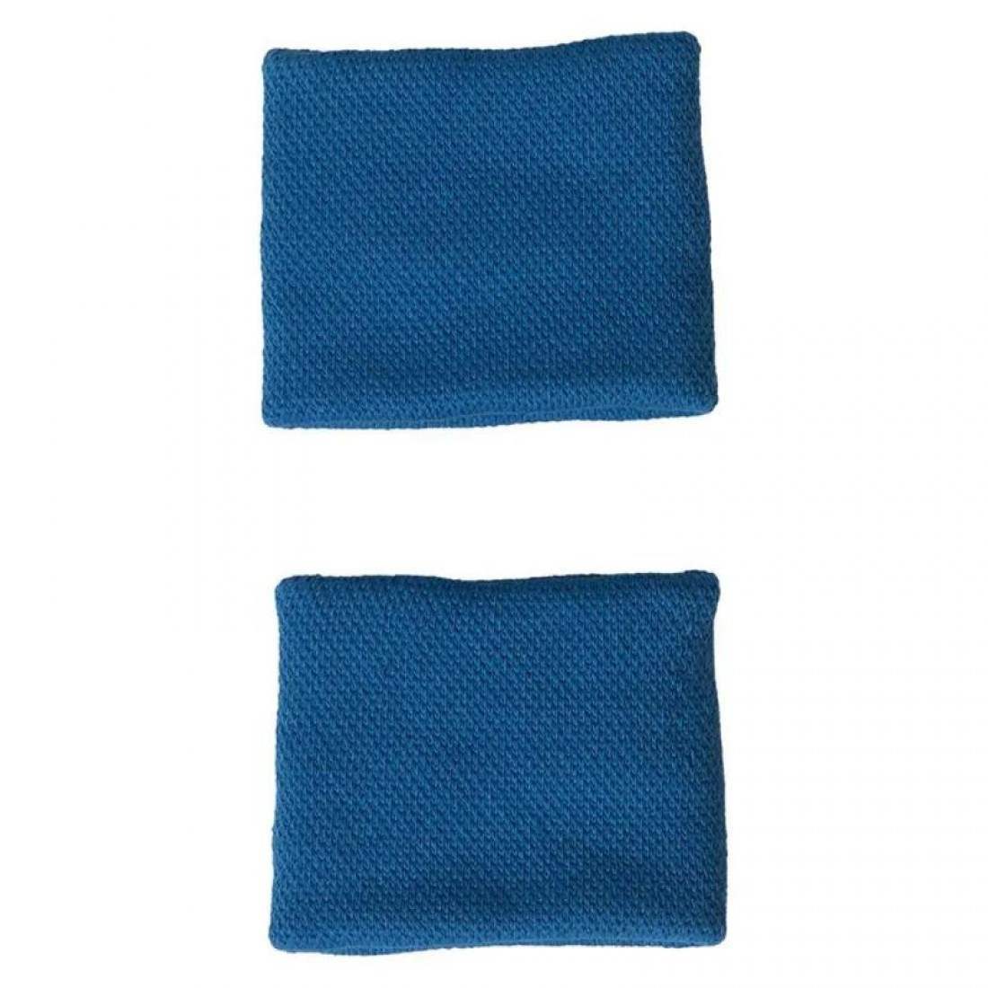Munequeras Adidas Cortas Azul Gris 2 Unidades - Imagen 2