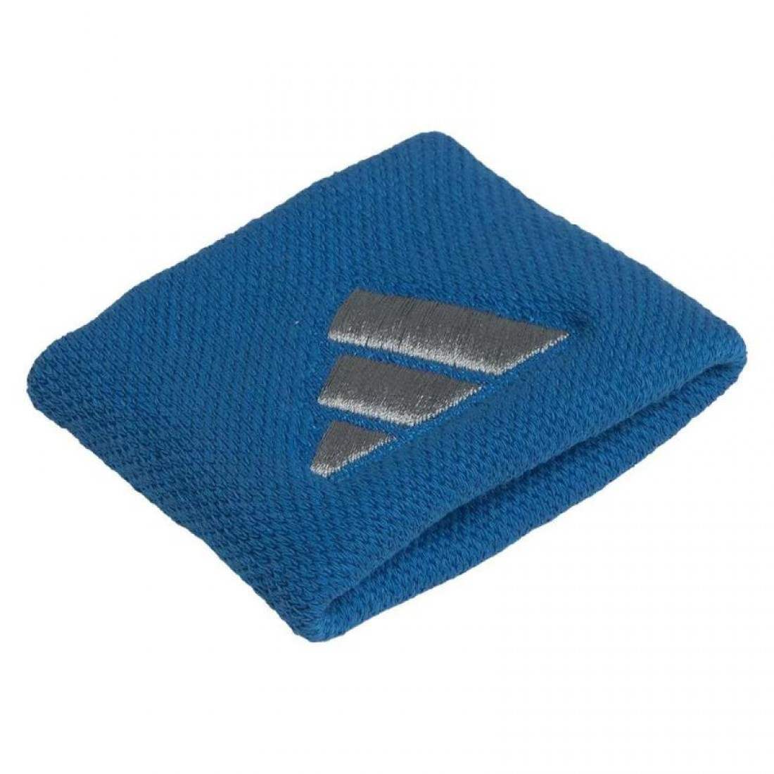 Munequeras Adidas Cortas Azul Gris 2 Unidades - Imagen 3