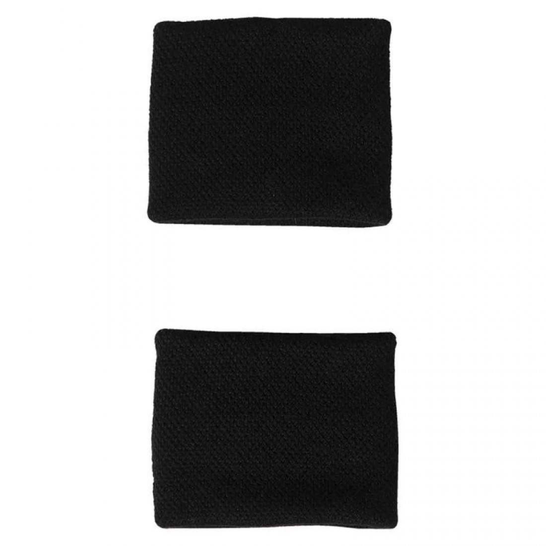 Munequeras Adidas Cortas Negro Blanco 2 Unidades - Imagen 2