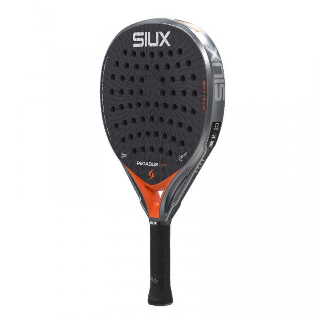 Pala Siux Alex Chozas Pegasus Pro 2026 Gris Naranja - Imagen 3