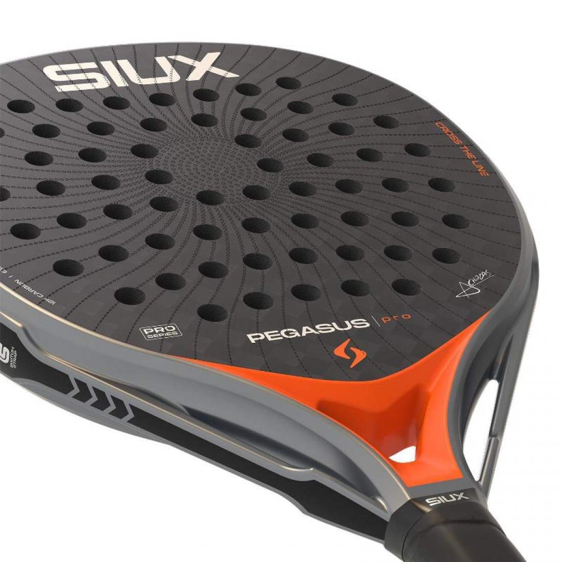 Pala Siux Alex Chozas Pegasus Pro 2026 Gris Naranja - Imagen 6