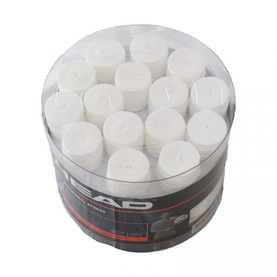 Tambor Head Padel Pro Blanco 60 Overgrips - Imagen 2