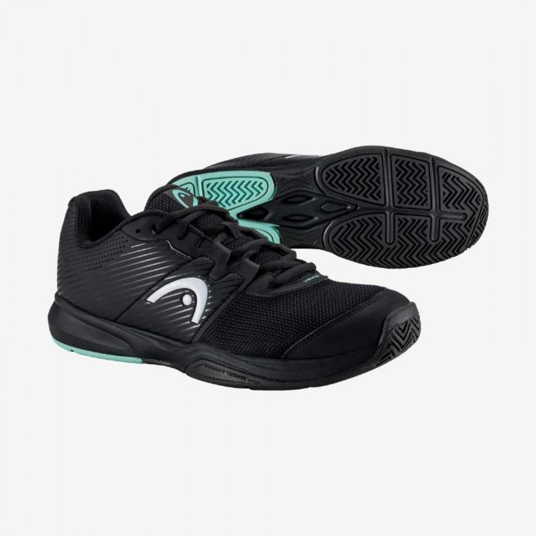 Zapatillas Head Revolt Court Negro Verde Azulado - Imagen 4