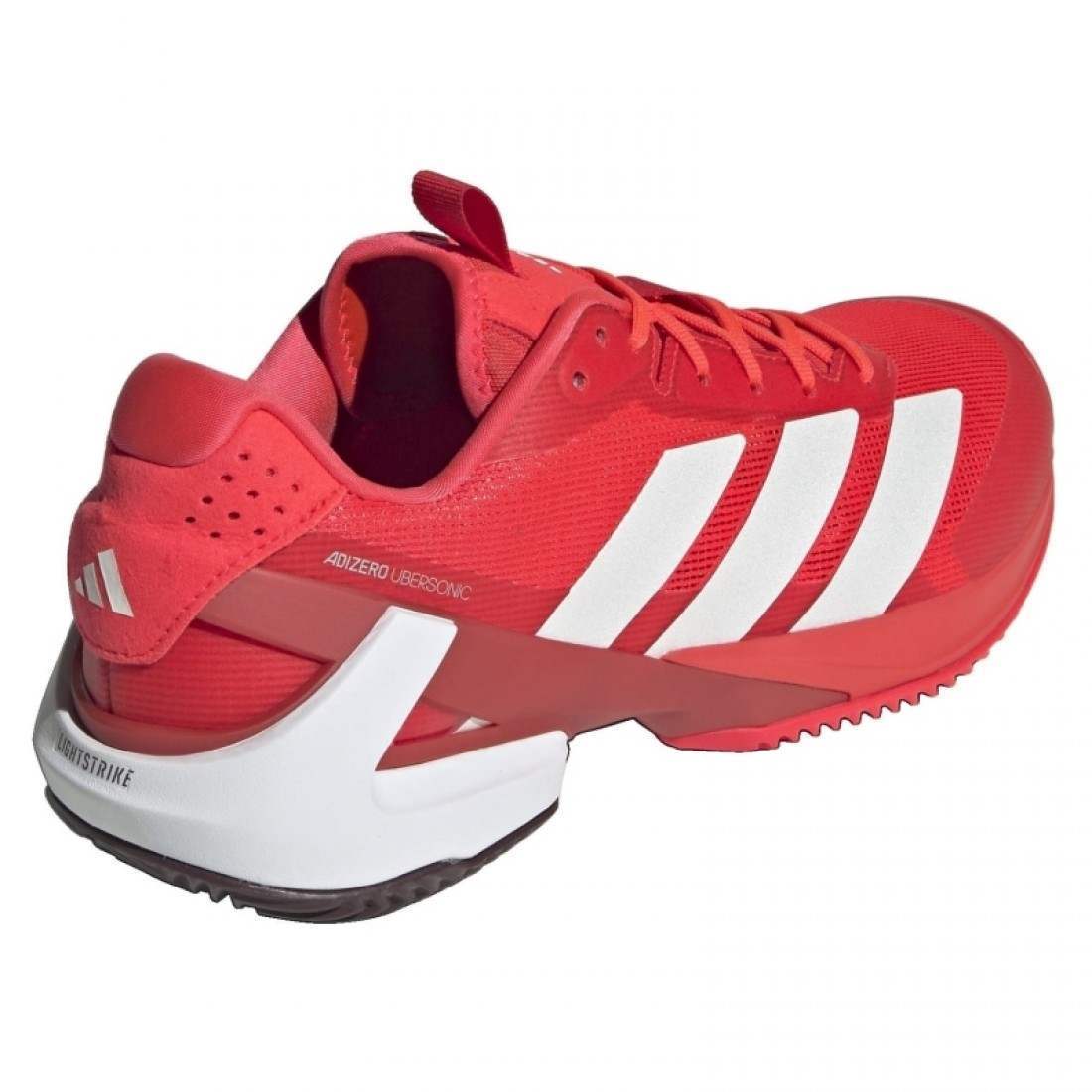 Zapatillas Adidas Adizero Ubersonic 5 Clay Rojo Blanco - Imagen 6