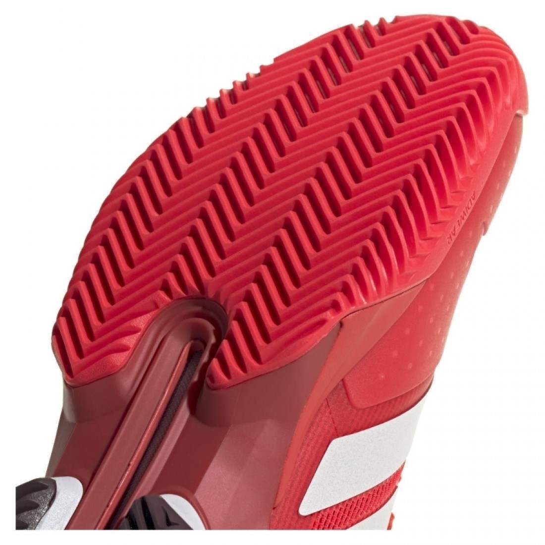 Zapatillas Adidas Adizero Ubersonic 5 Clay Rojo Blanco - Imagen 7