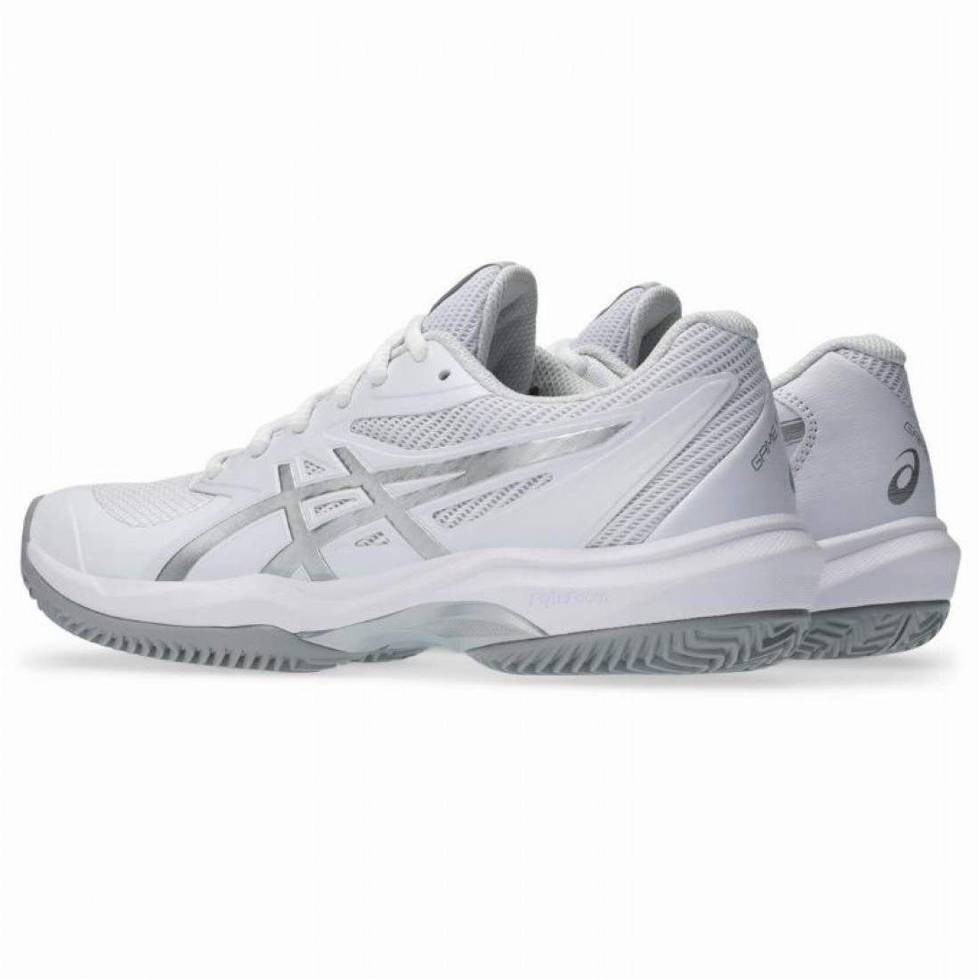 Zapatillas Asics Game FF Clay Blanco Plata Mujer - Imagen 6