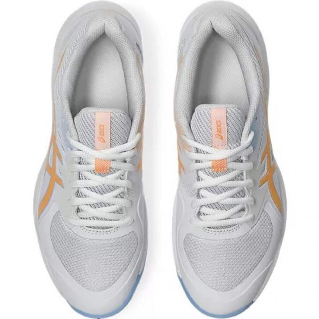 Zapatillas Asics Game FF Padel Blanco Naranja Mujer - Imagen 6