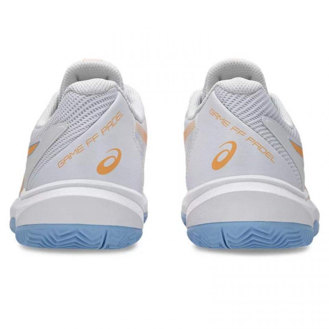Zapatillas Asics Game FF Padel Blanco Naranja Mujer - Imagen 7