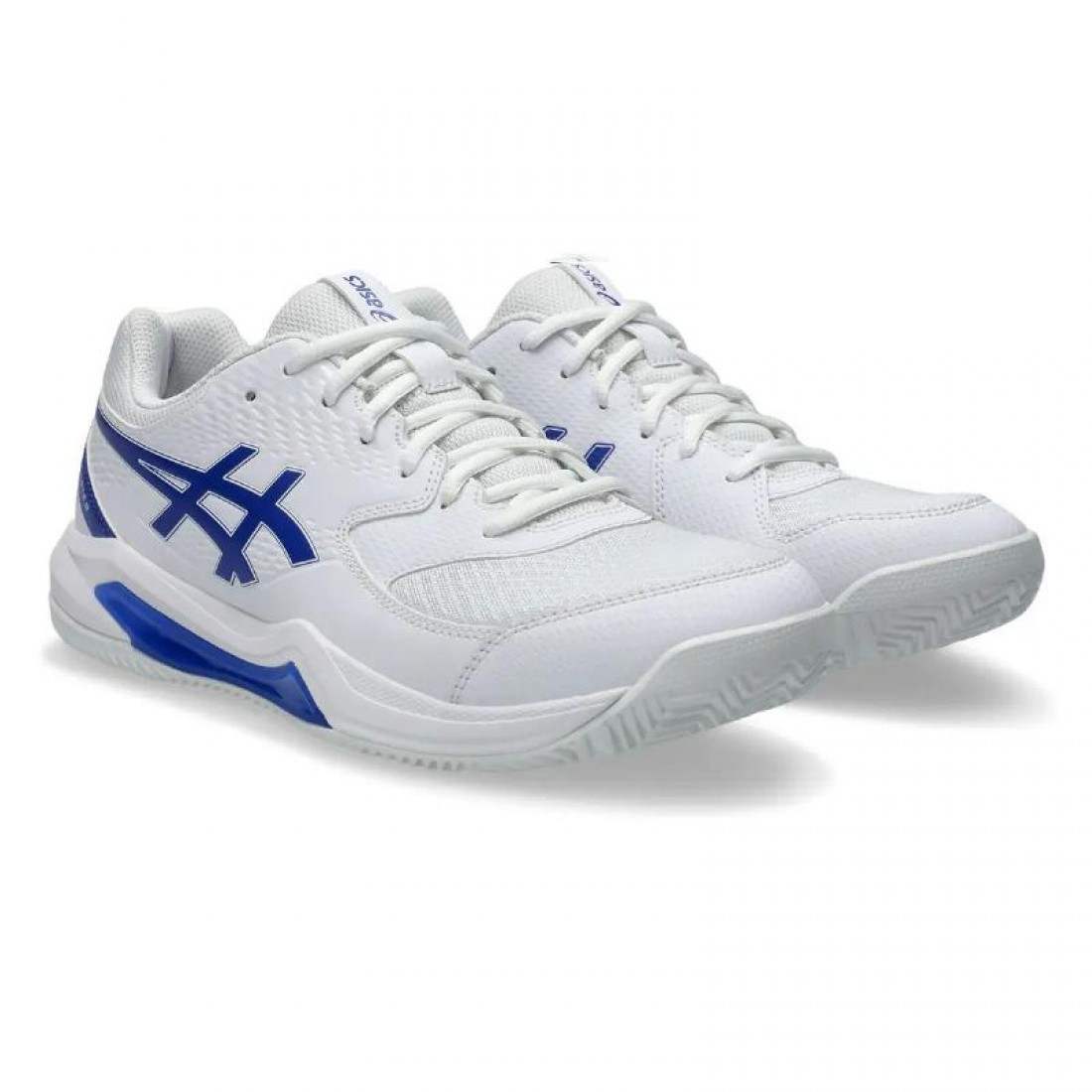 Zapatillas Asics Gel Dedicate 8 Padel Blanco Azul Cobalto - Imagen 4