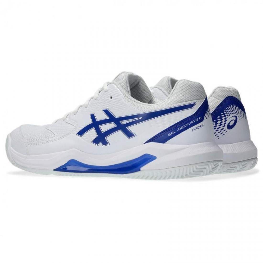 Zapatillas Asics Gel Dedicate 8 Padel Blanco Azul Cobalto - Imagen 5