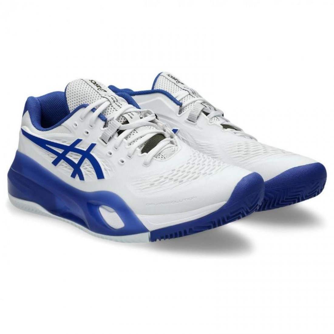 Zapatillas Asics Gel Resolution X Clay Blanco Azul Cobalto - Imagen 4