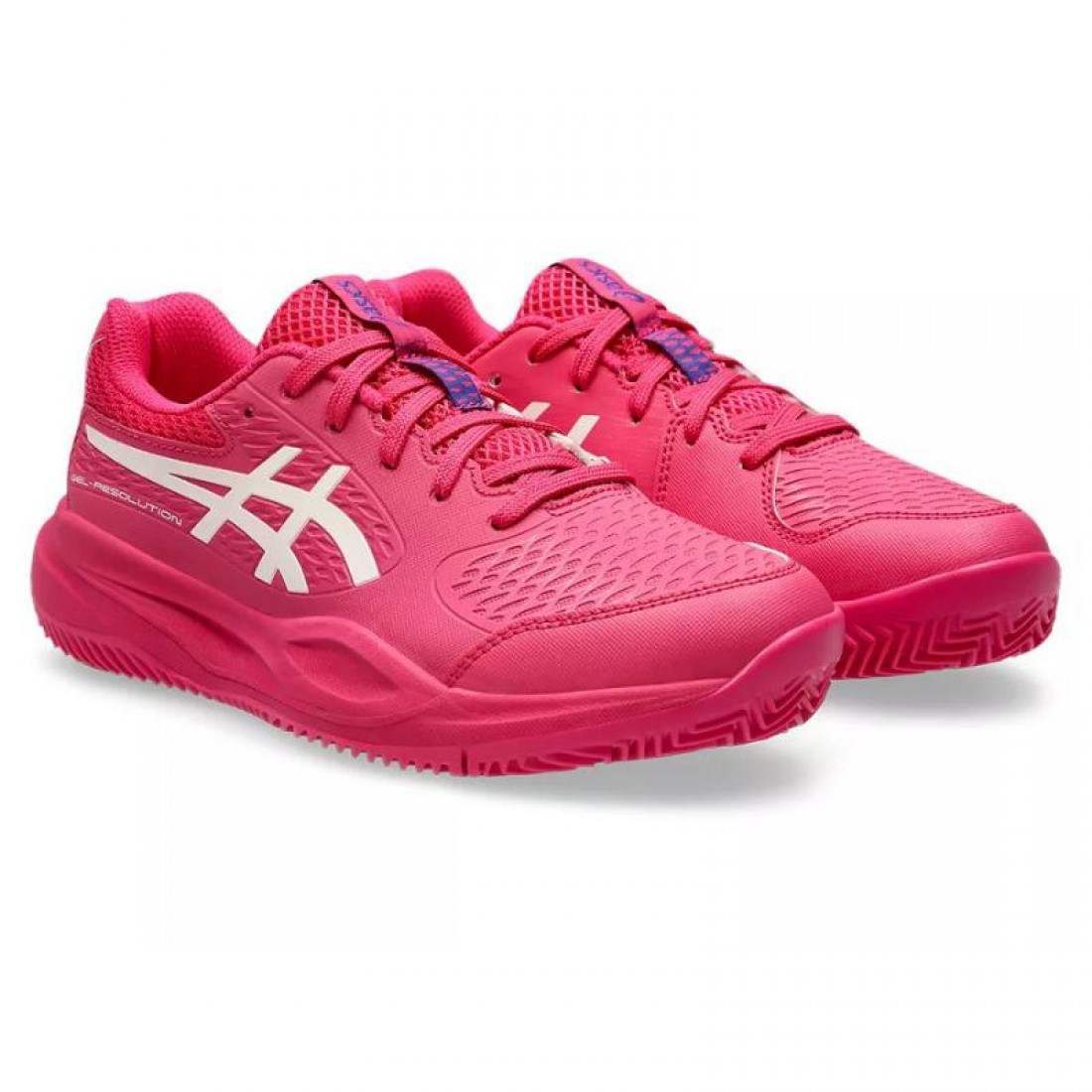 Zapatillas Asics Gel Resolution X Clay GS Rosa Brillante Crema Junior - Imagen 4