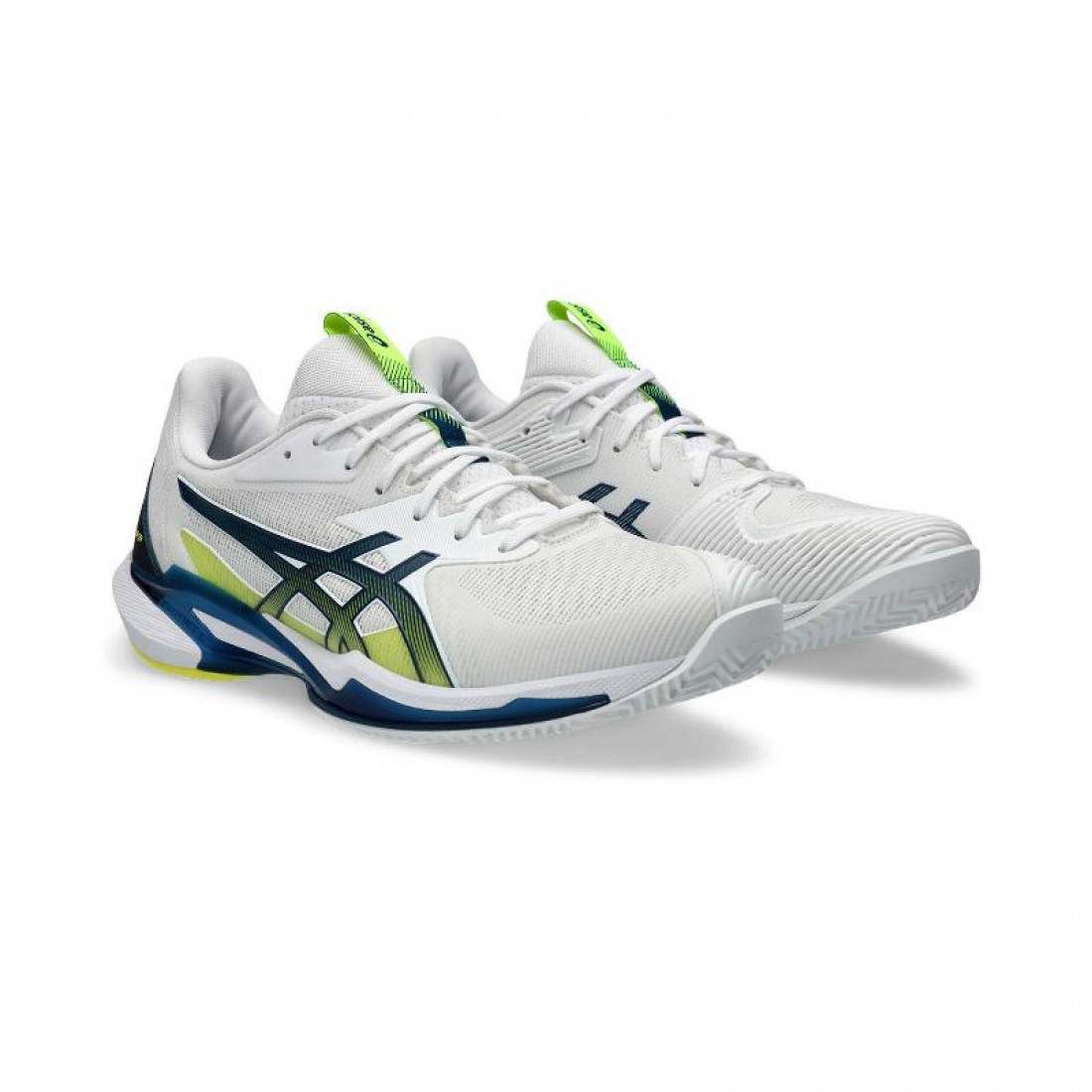 Zapatillas Asics Solution Speed FF 3 Clay Blanco Azul Mako - Imagen 4