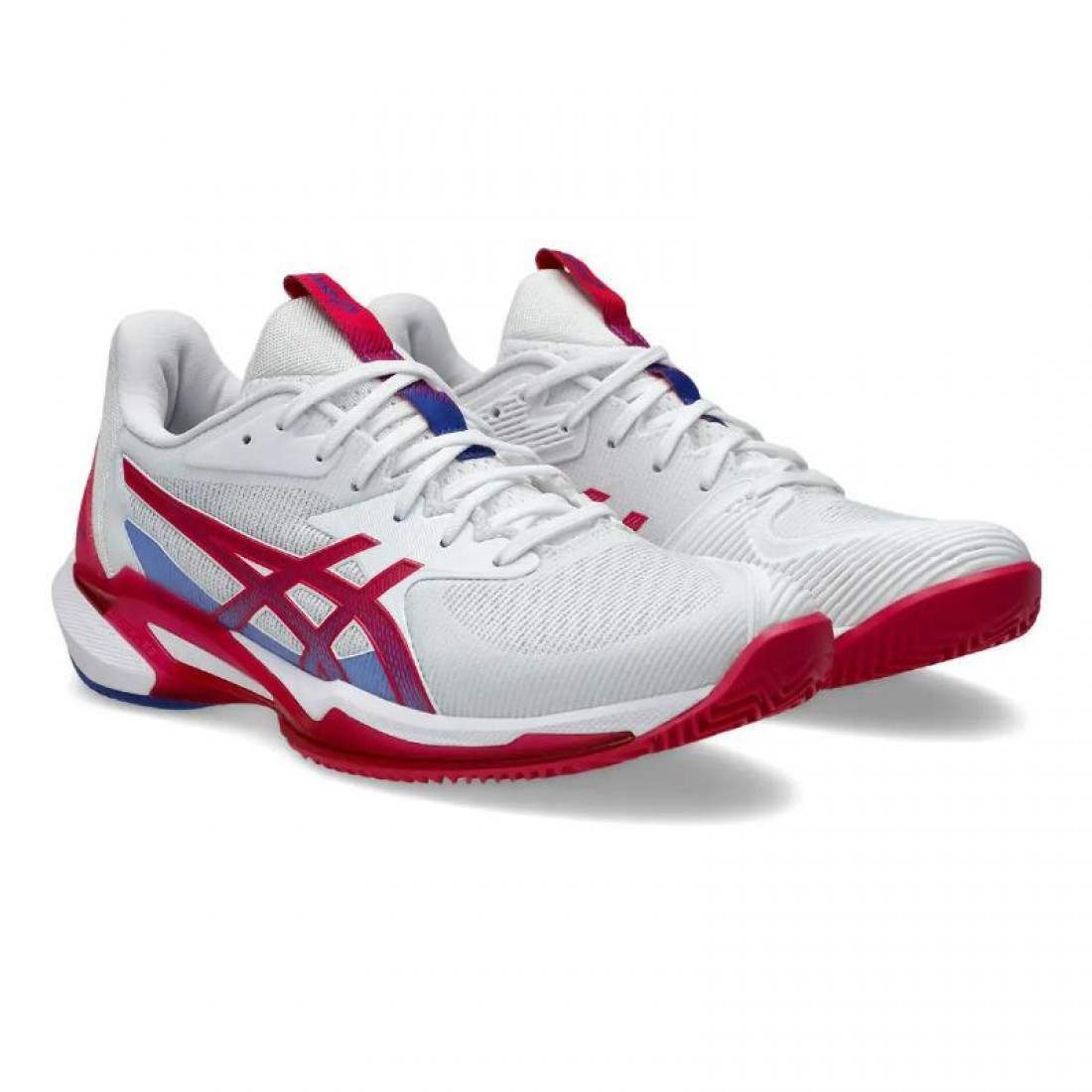 Zapatillas Asics Solution Speed FF 3 Clay Blanco Rosa Brillante Mujer - Imagen 5