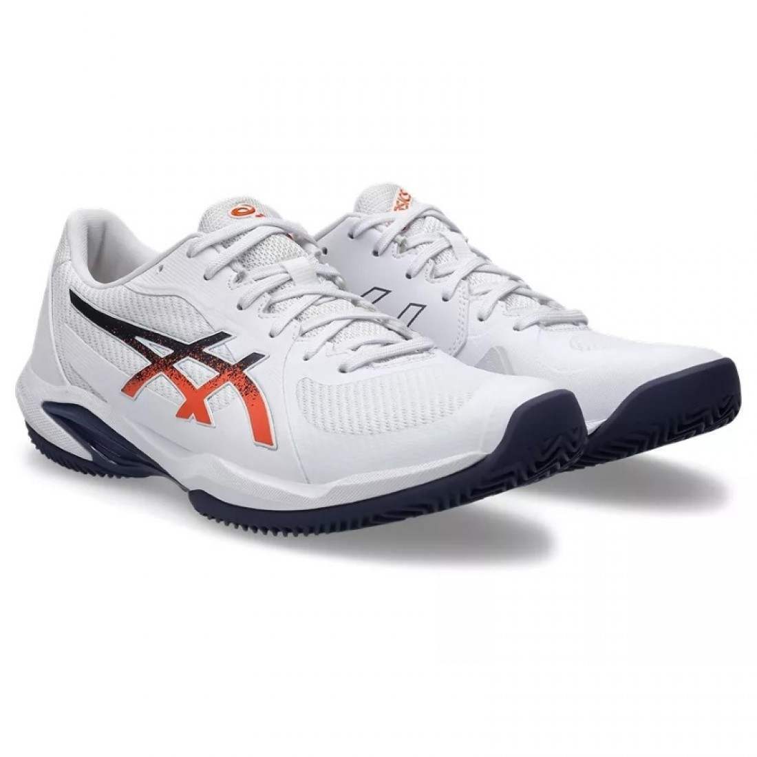 Zapatillas Asics Solution Swift FF 2 Clay Blanco Azul Naranja - Imagen 4
