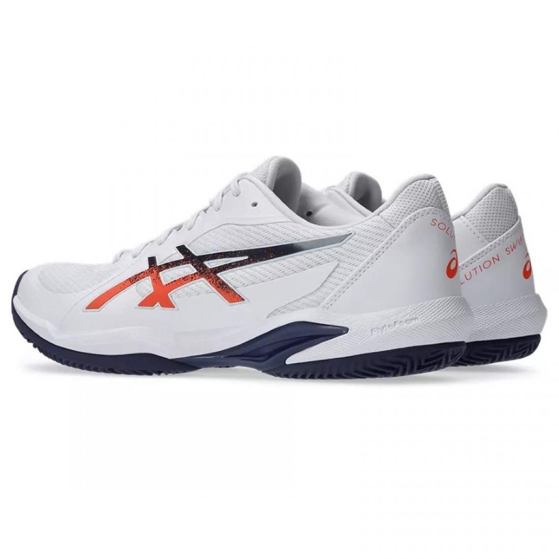 Zapatillas Asics Solution Swift FF 2 Clay Blanco Azul Naranja - Imagen 5