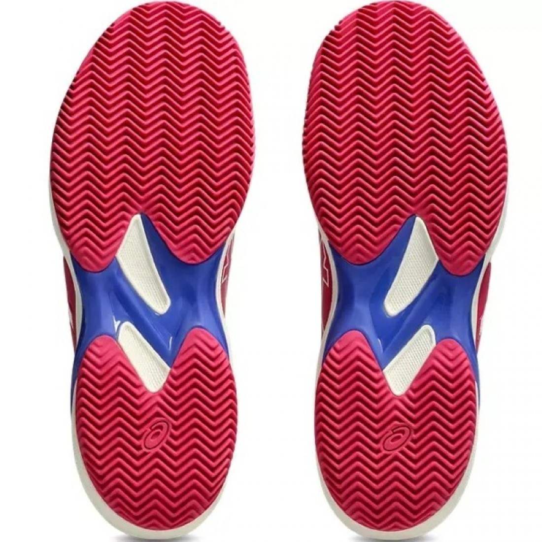 Zapatillas Asics Solution Swift FF 2 Clay Rosa Azul Cobalto Mujer - Imagen 2