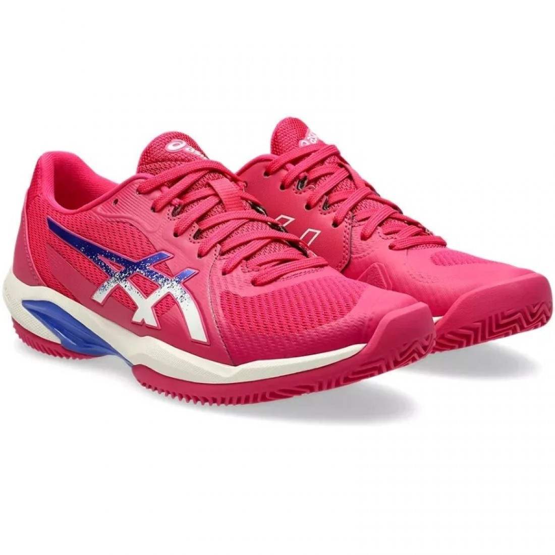 Zapatillas Asics Solution Swift FF 2 Clay Rosa Azul Cobalto Mujer - Imagen 6