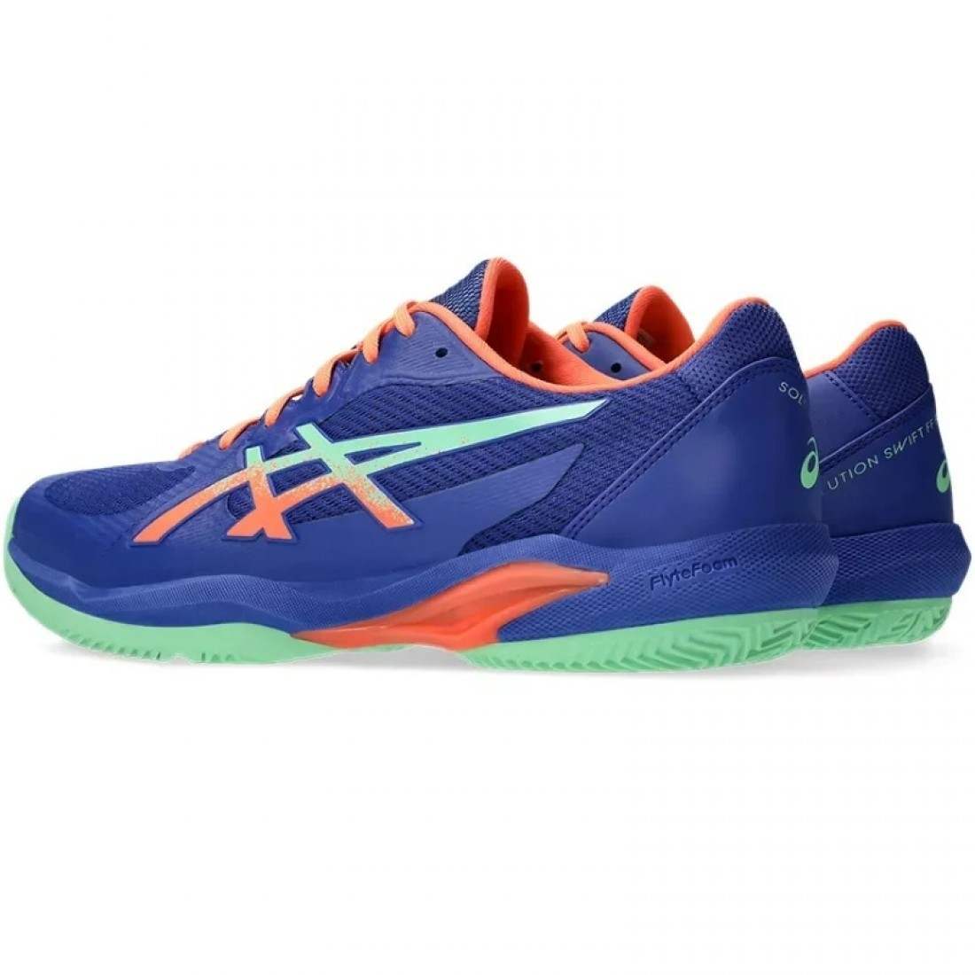 Zapatillas Asics Solution Swift FF 2 Padel Azul Cobalto Verde - Imagen 7