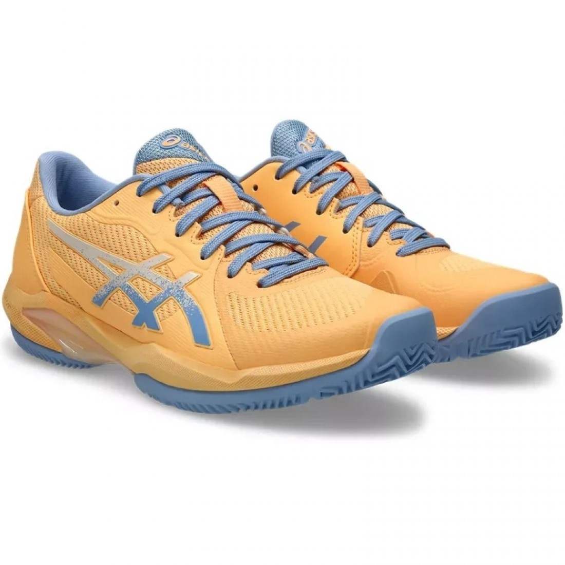 Zapatillas Asics Solution Swift FF 2 Padel Naranja Crema Mujer - Imagen 6