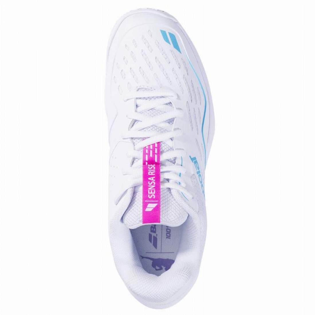 Zapatillas Babolat Sensa Rise Blanco Rosa Mujer - Imagen 4