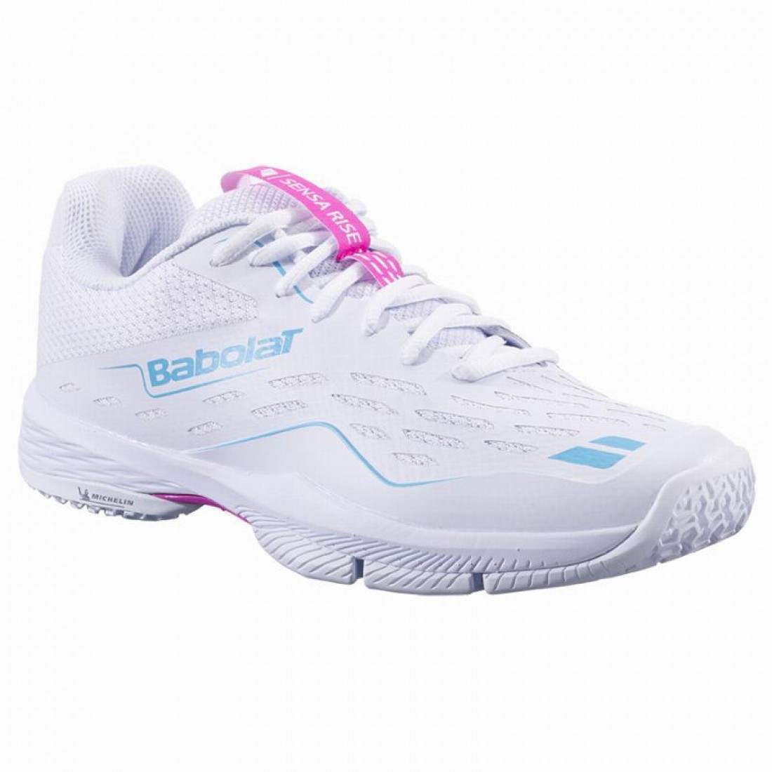 Zapatillas Babolat Sensa Rise Blanco Rosa Mujer - Imagen 5
