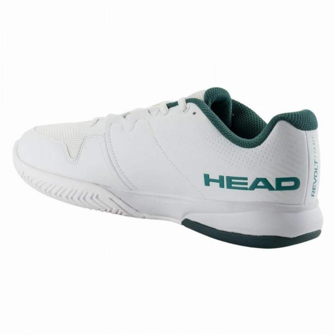 Zapatillas Head Revolt Court Blanco Verde Pino - Imagen 3
