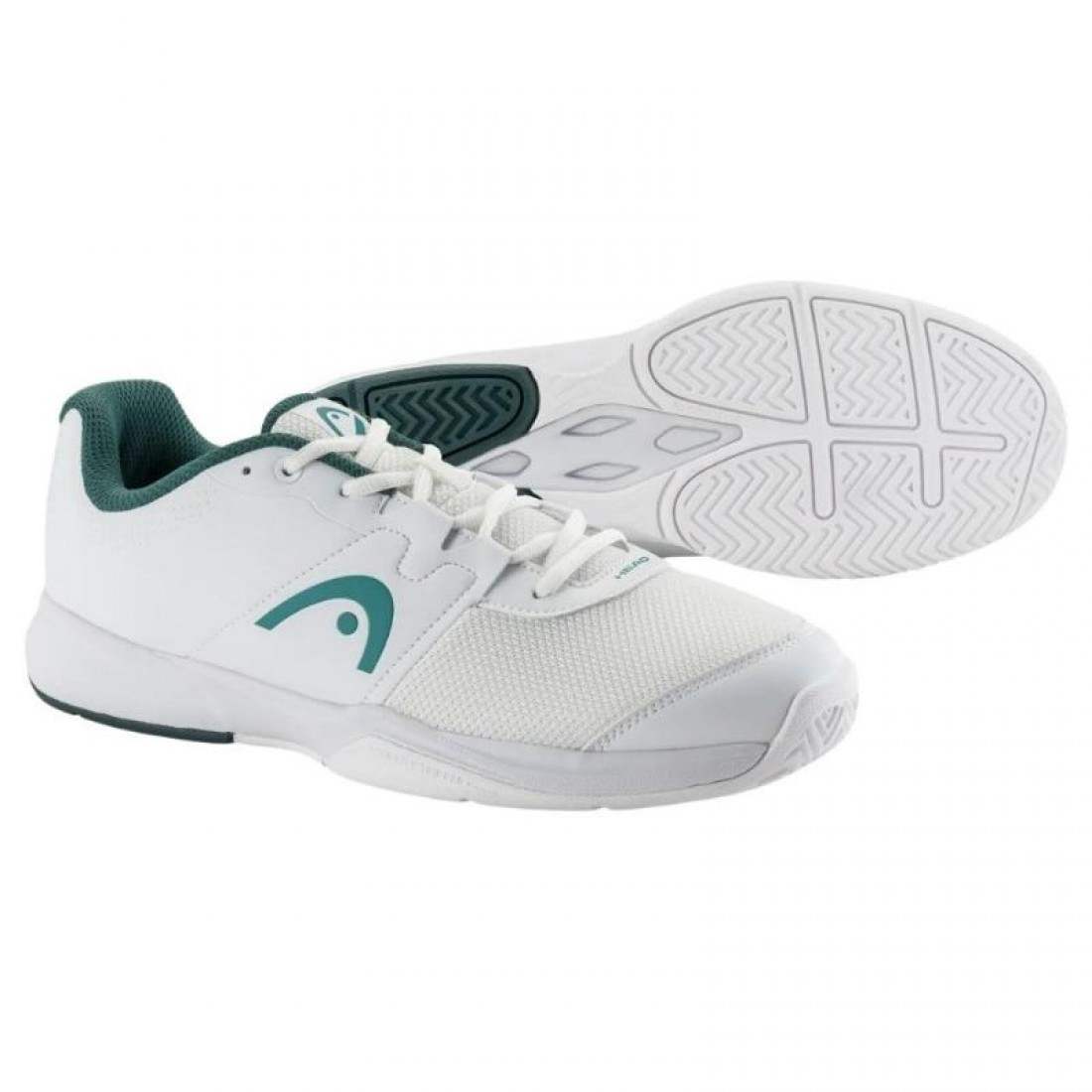 Zapatillas Head Revolt Court Blanco Verde Pino - Imagen 4