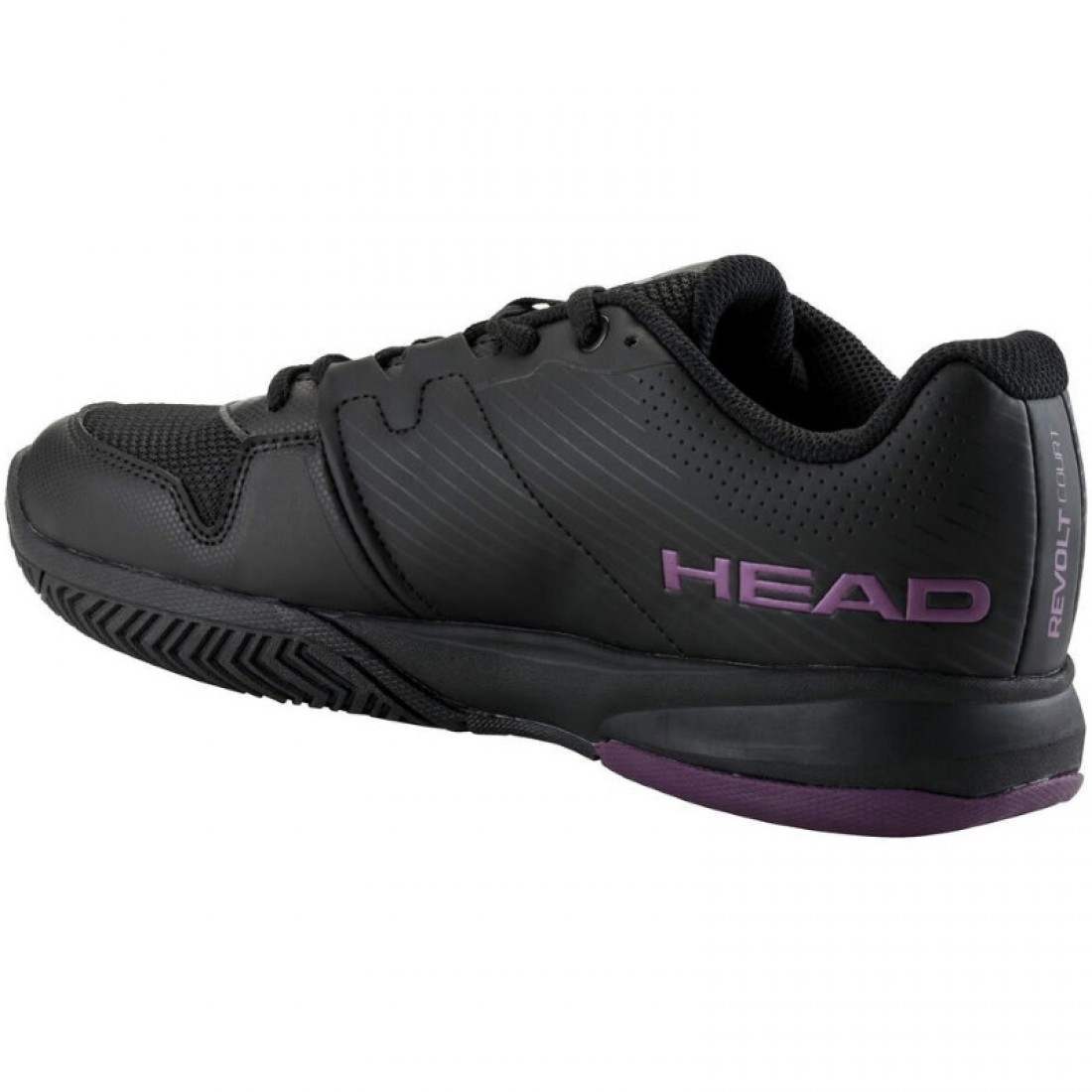 Zapatillas Head Revolt Court Negro Morado Mujer - Imagen 3