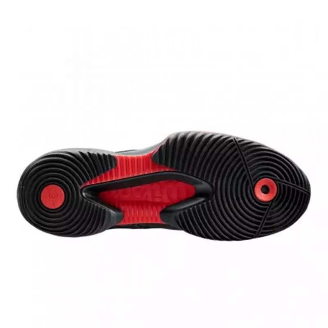 Zapatillas Wilson Bela Pro Negro Rojo Amapola - Imagen 2