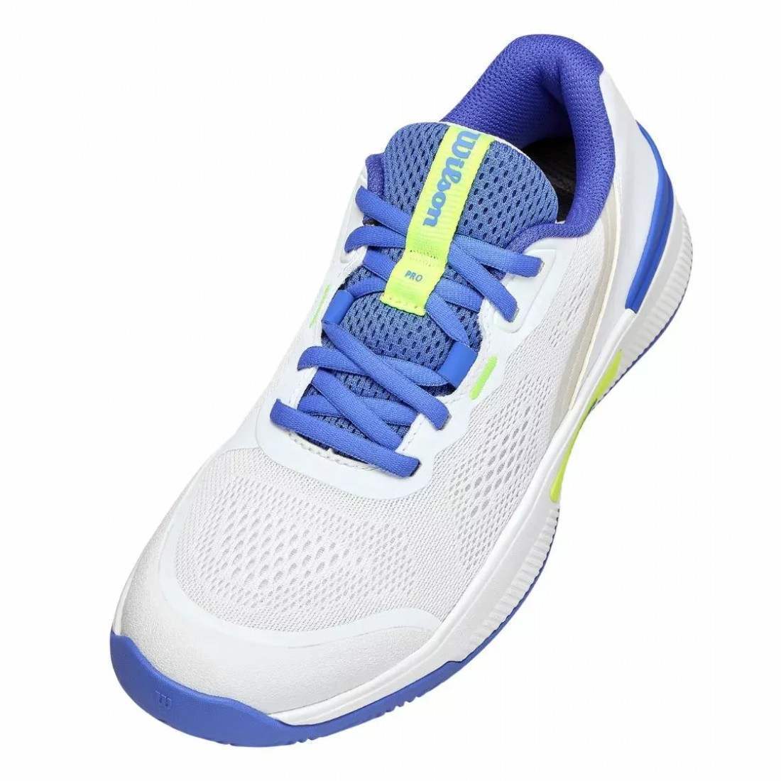 Zapatillas Wilson Intrigue Pro Blanco Azul Mujer - Imagen 4