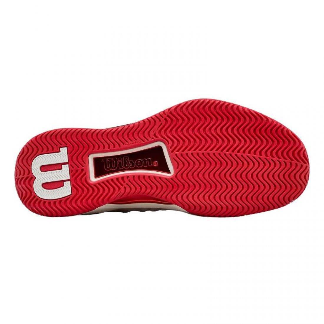 Zapatillas Wilson Intrigue Tour Tofu Rojo Mujer - Imagen 2
