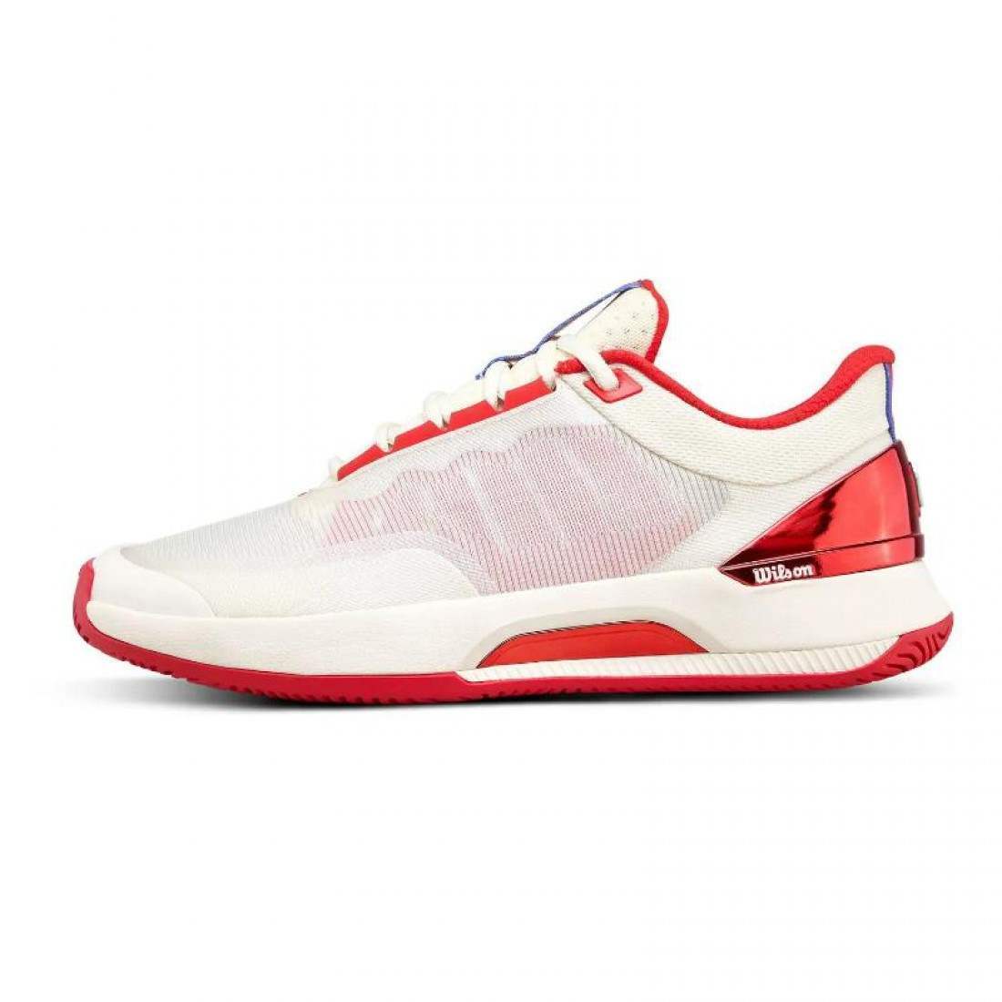 Zapatillas Wilson Intrigue Tour Tofu Rojo Mujer - Imagen 3