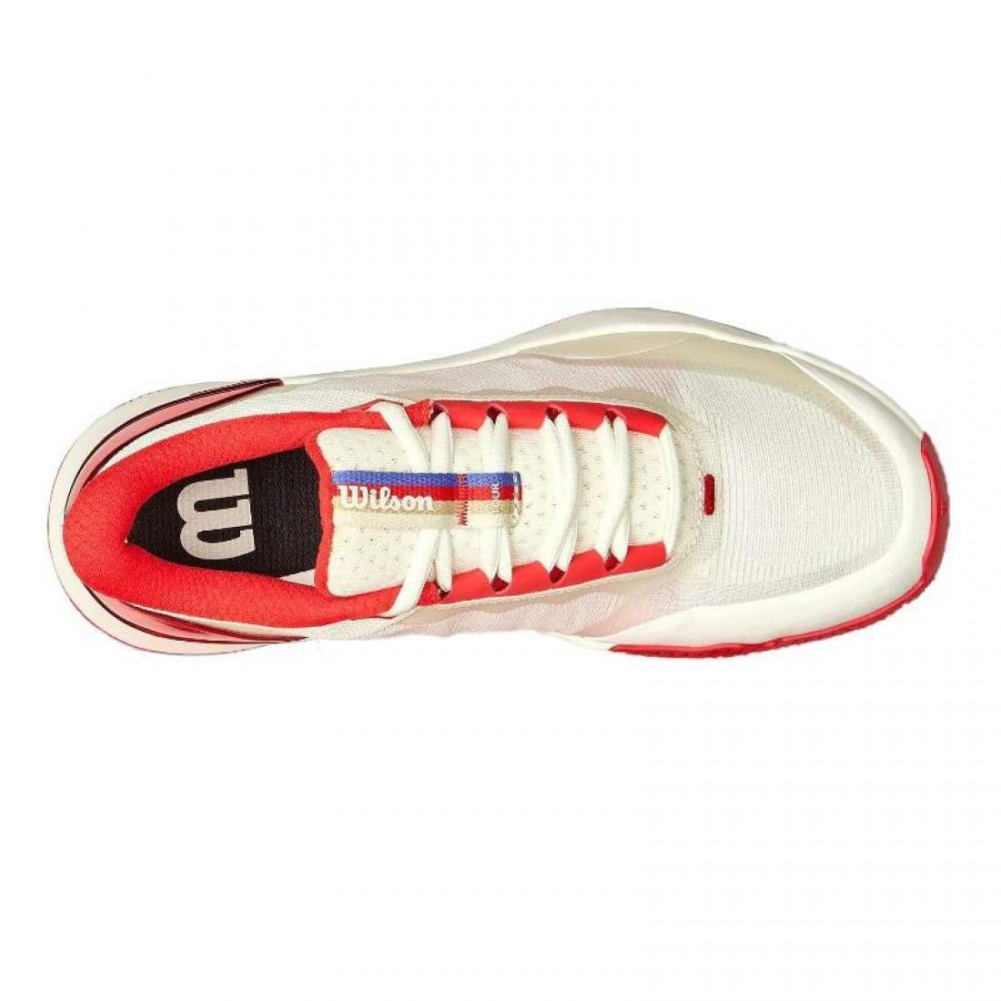 Zapatillas Wilson Intrigue Tour Tofu Rojo Mujer - Imagen 4