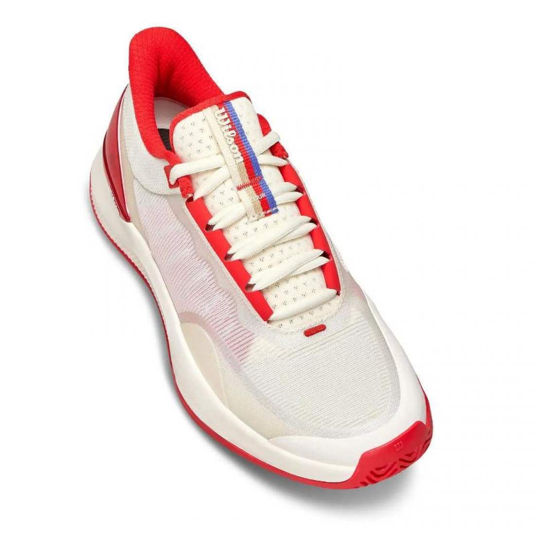 Zapatillas Wilson Intrigue Tour Tofu Rojo Mujer - Imagen 5