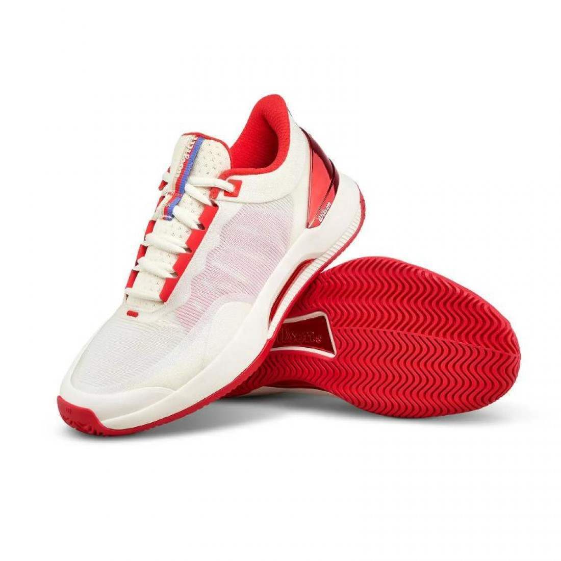 Zapatillas Wilson Intrigue Tour Tofu Rojo Mujer - Imagen 6