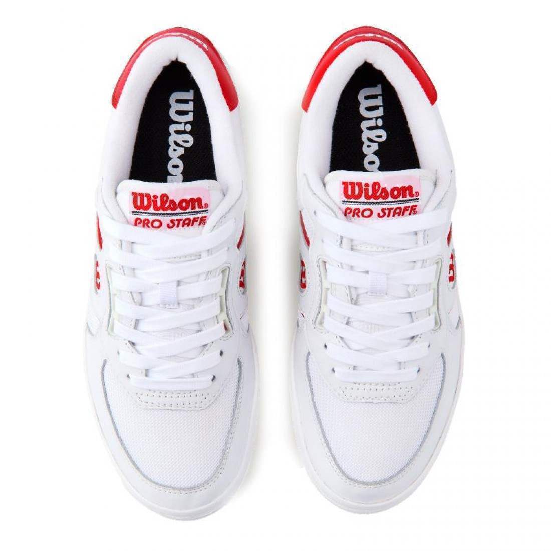 Zapatillas Wilson Pro Staff 87 Mesh Blanco Rojo - Imagen 3