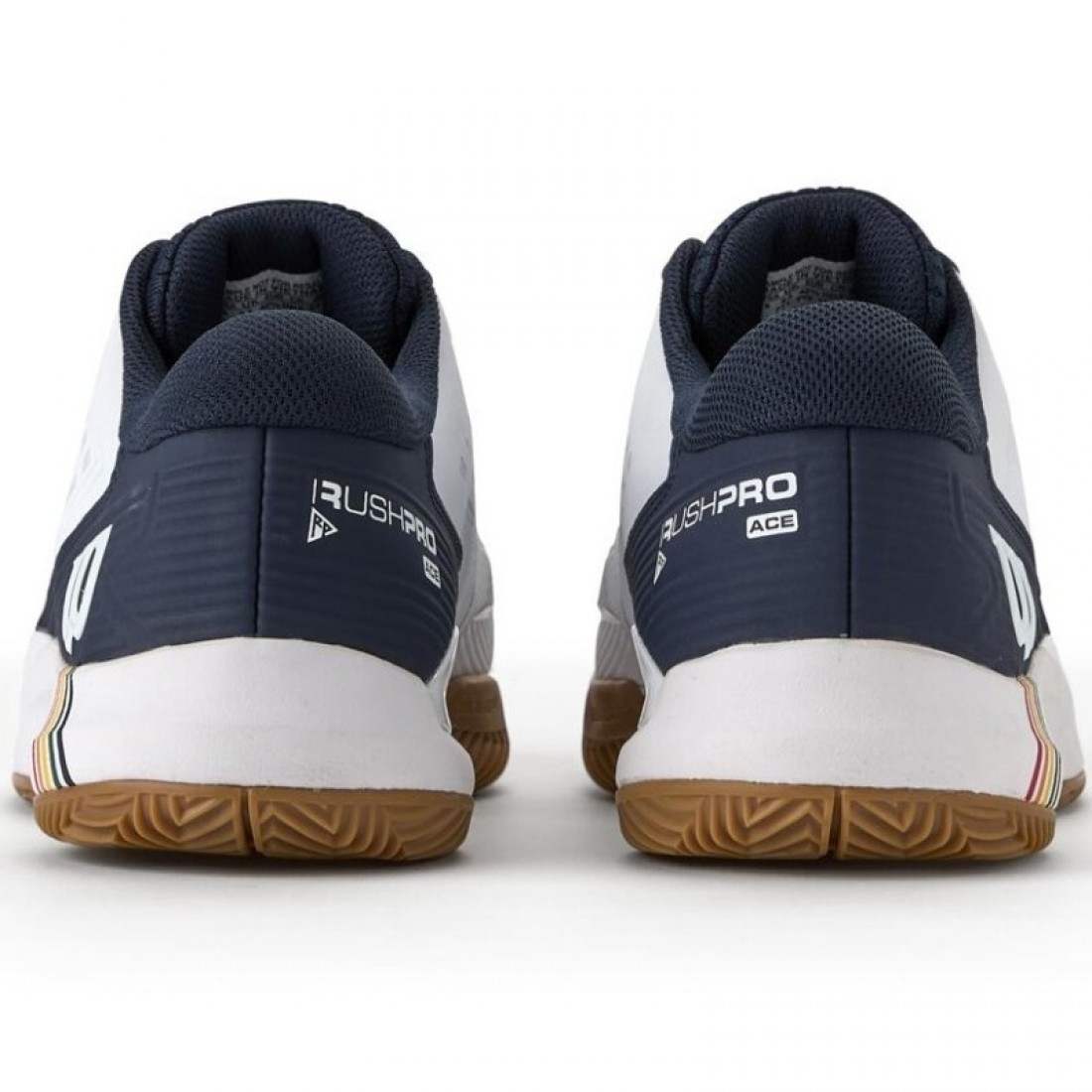 Zapatillas Wilson Rush Pro Ace Clay Blanco Azul Marino - Imagen 6